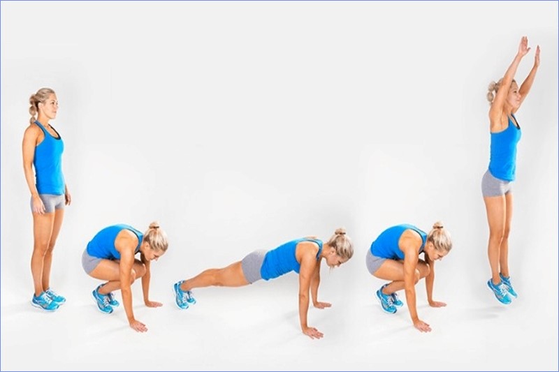 Burpees là bài tập thể dục giảm cân toàn thân tại nhà hiệu quả