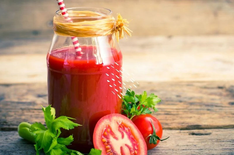 Nước ép cà chua giúp giảm mỡ bụng hiệu quả