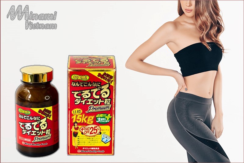 Viên giảm cân 15kg + 25% mỡ thừa Minami Nhật Bản