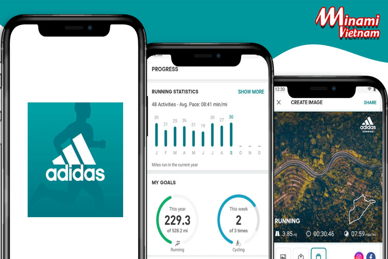Adidas Running là app tính Calo chạy bộ được ứng dụng công nghệ cao