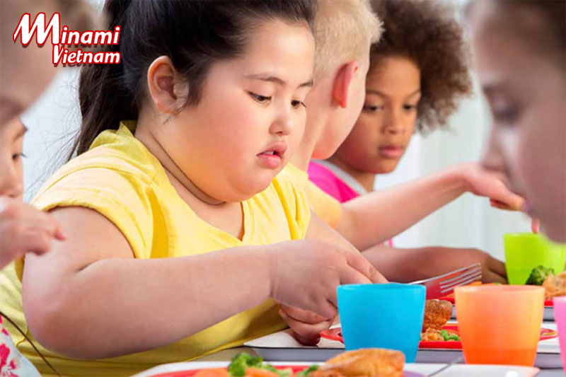 Chế độ ăn uống không lành mạnh dễ khiến trẻ tăng cân