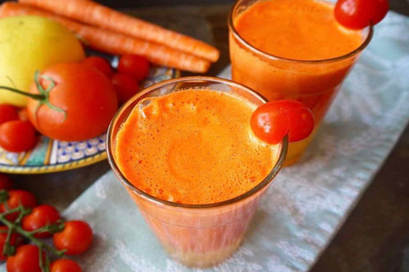 Công thức chế biến sinh tố cà chua và cà rốt giúp giảm cân hiệu quả