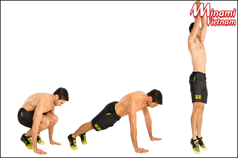 Burpees là bài tập thể dục giảm béo toàn thân tại nhà hiệu quả