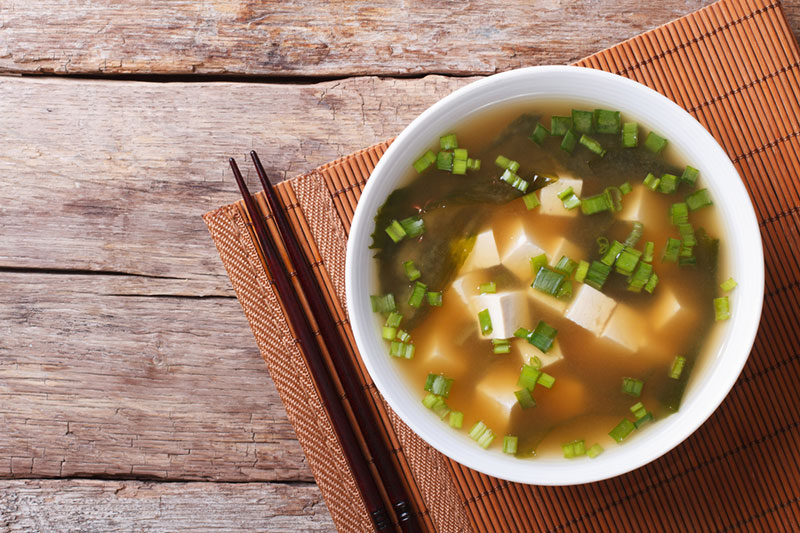 Giảm mỡ bụng sau sinh với món súp Miso truyền thống của Nhật