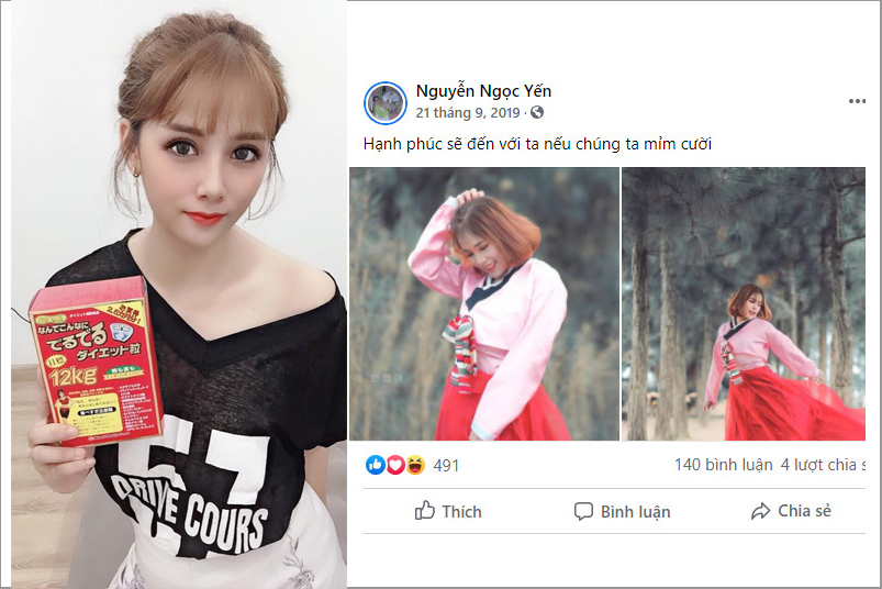 Hot girl Nguyễn Ngọc Yến nhận xét về sản phẩm viên giảm cân 12kg 