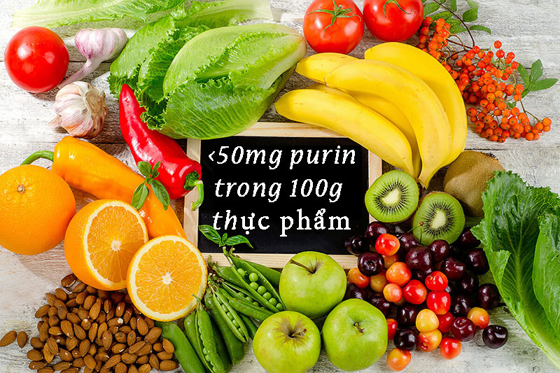 Nhóm thực phẩm có hàm lượng purin thấp cần được ưu tiên sử dụng nhiều